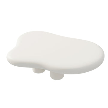 Beige Modern MDF Cloud-Shaped Coffee Table with Waterproof Top